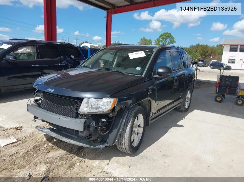 2011 Jeep Compass VIN: 1J4NF1FB2BD135926 Lot: 40519944