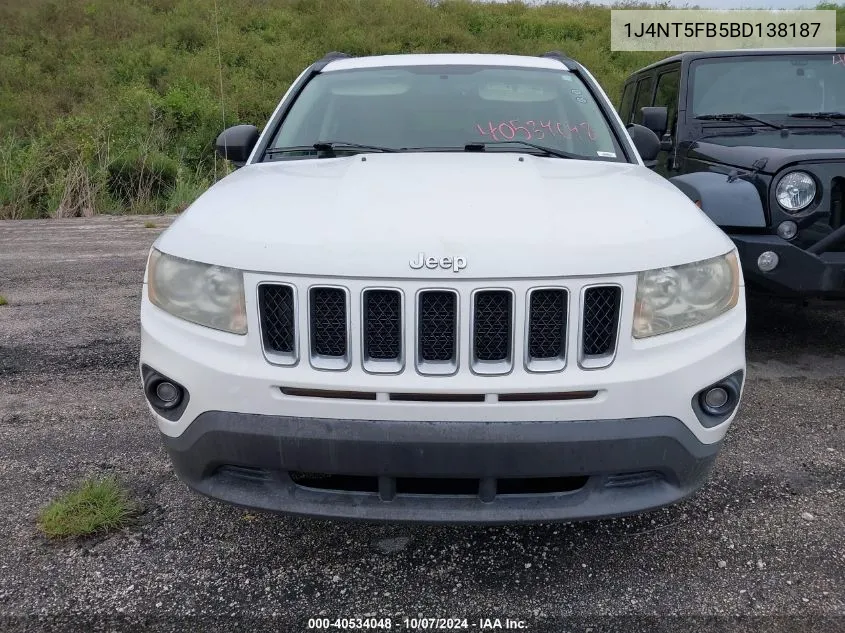 2011 Jeep Compass Limited VIN: 1J4NT5FB5BD138187 Lot: 40534048