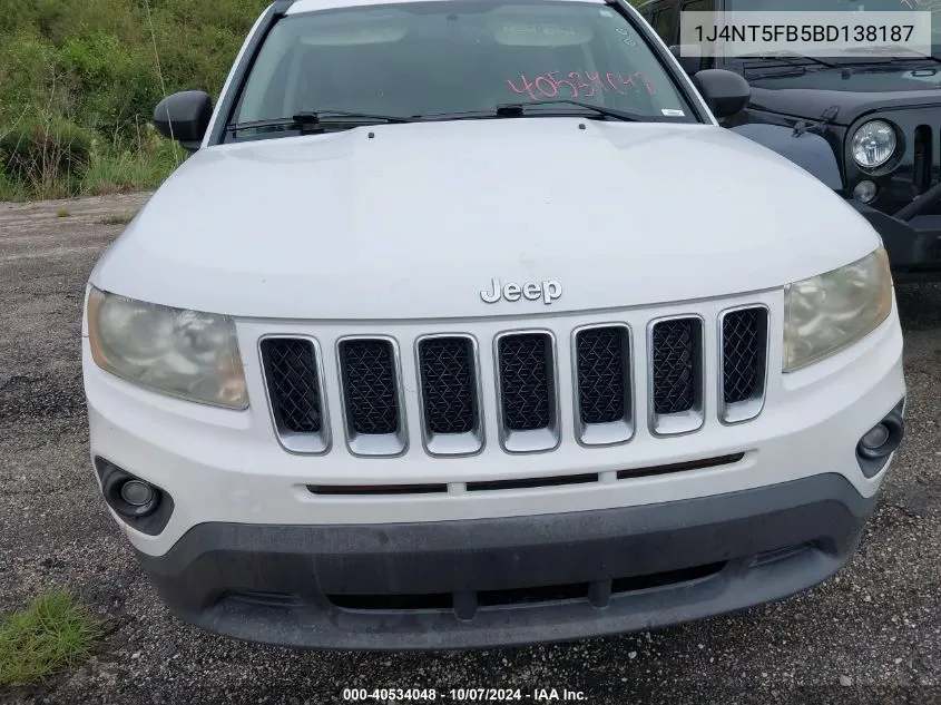 2011 Jeep Compass Limited VIN: 1J4NT5FB5BD138187 Lot: 40534048