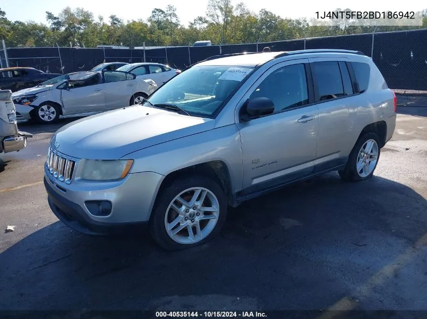 2011 Jeep Compass Limited VIN: 1J4NT5FB2BD186942 Lot: 40535144