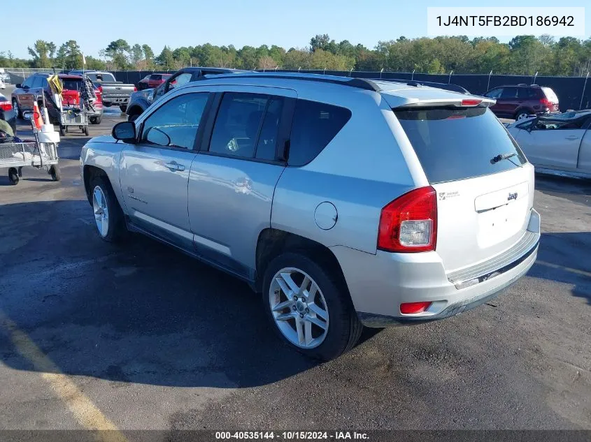 2011 Jeep Compass Limited VIN: 1J4NT5FB2BD186942 Lot: 40535144