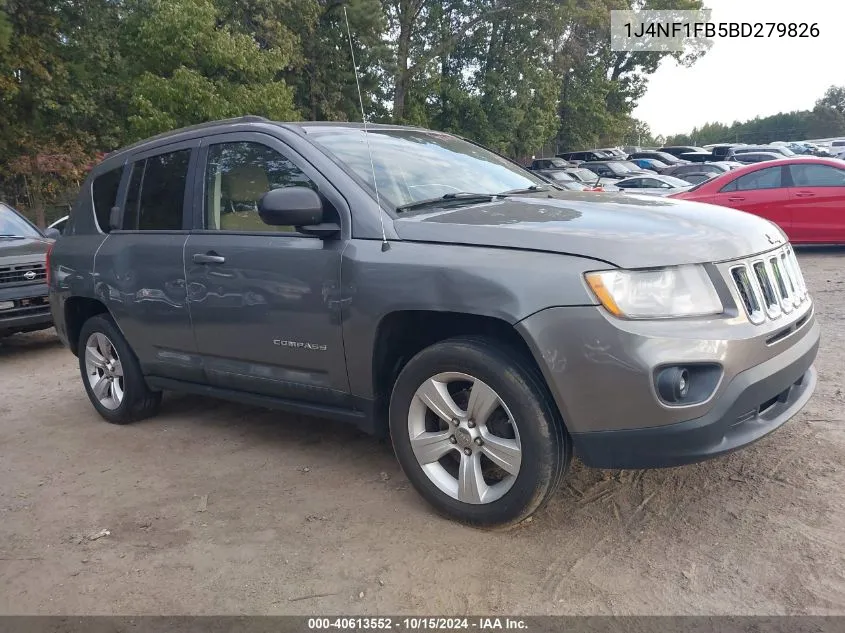 2011 Jeep Compass VIN: 1J4NF1FB5BD279826 Lot: 40613552