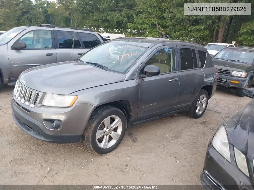 2011 Jeep Compass VIN: 1J4NF1FB5BD279826 Lot: 40613552