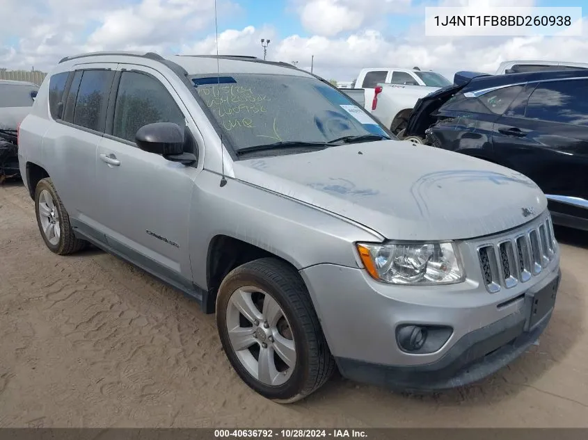 2011 Jeep Compass VIN: 1J4NT1FB8BD260938 Lot: 40636792