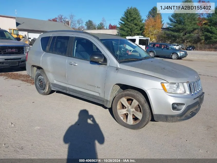 2011 Jeep Compass VIN: 1J4NT1FA2BD155402 Lot: 40656314