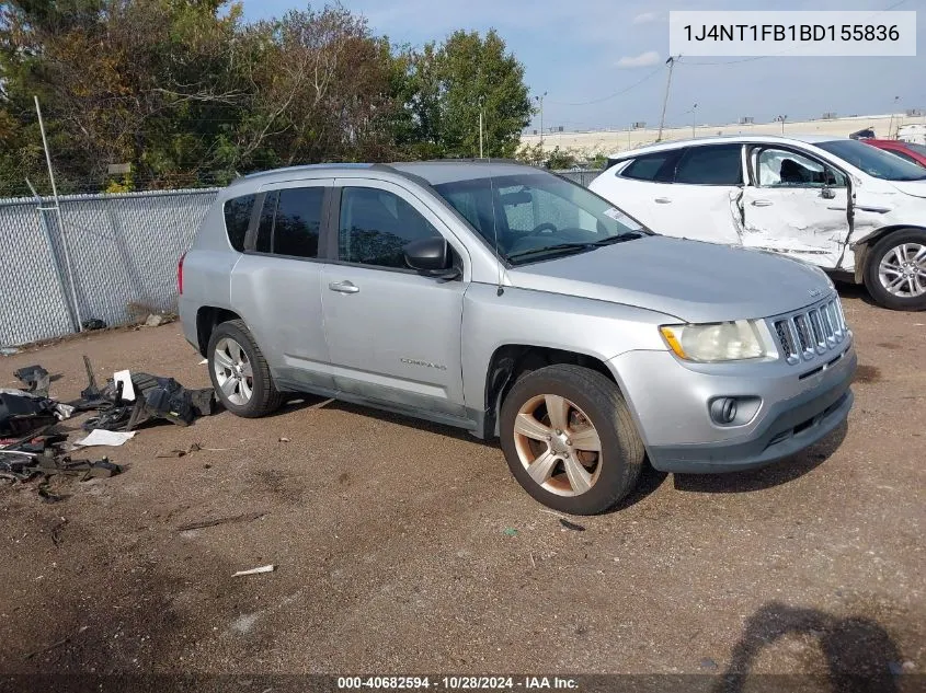 2011 Jeep Compass VIN: 1J4NT1FB1BD155836 Lot: 40682594