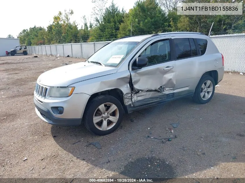 2011 Jeep Compass VIN: 1J4NT1FB1BD155836 Lot: 40682594