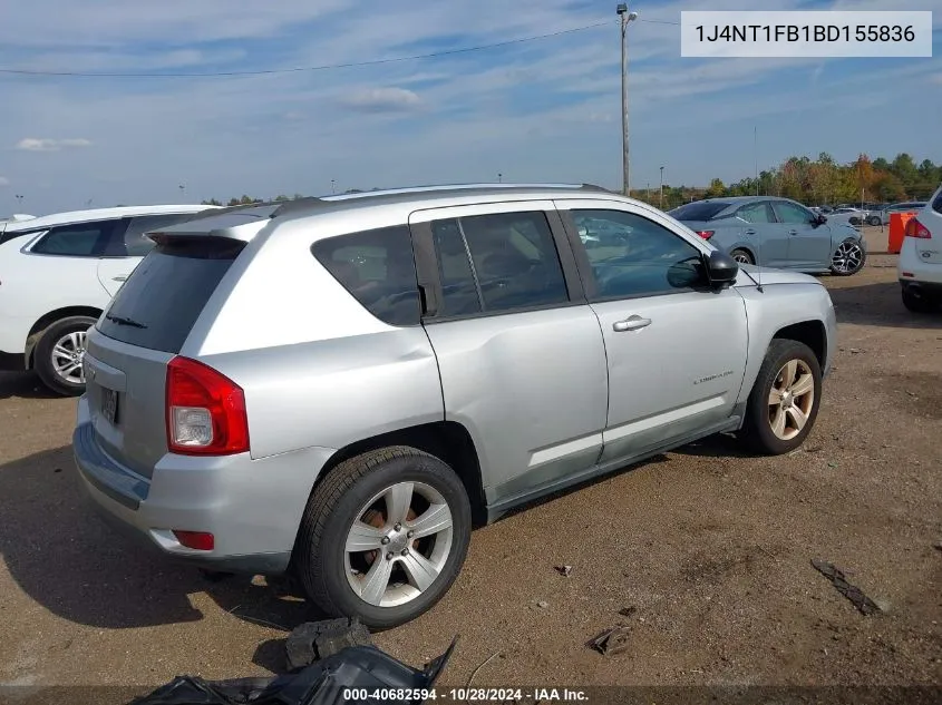 2011 Jeep Compass VIN: 1J4NT1FB1BD155836 Lot: 40682594