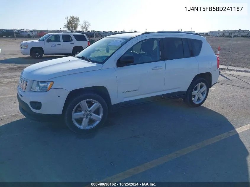 2011 Jeep Compass Limited VIN: 1J4NT5FB5BD241187 Lot: 40696162