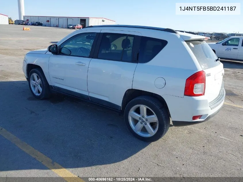 2011 Jeep Compass Limited VIN: 1J4NT5FB5BD241187 Lot: 40696162