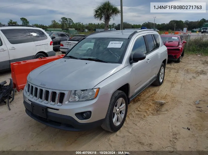 2011 Jeep Compass VIN: 1J4NF1FB0BD271763 Lot: 40709318