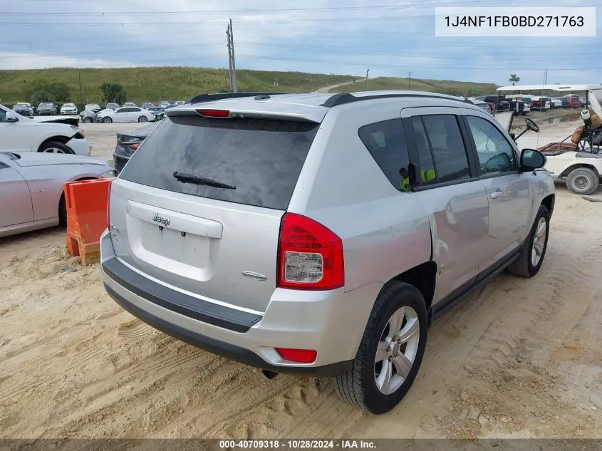 2011 Jeep Compass VIN: 1J4NF1FB0BD271763 Lot: 40709318