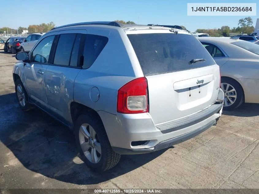 2011 Jeep Compass VIN: 1J4NT1FA5BD236684 Lot: 40712585