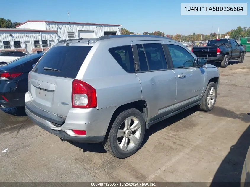 2011 Jeep Compass VIN: 1J4NT1FA5BD236684 Lot: 40712585