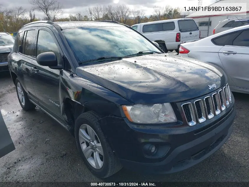 2011 Jeep Compass VIN: 1J4NF1FB9BD163867 Lot: 40730573