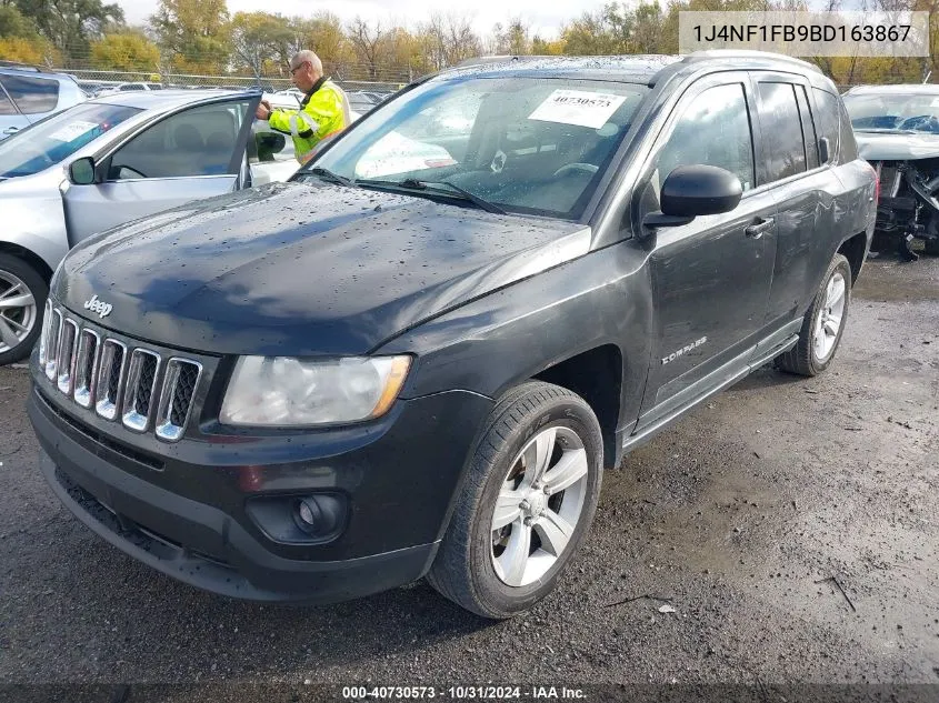 2011 Jeep Compass VIN: 1J4NF1FB9BD163867 Lot: 40730573