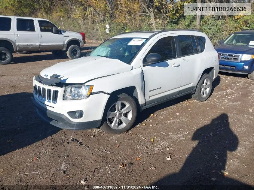 2011 Jeep Compass VIN: 1J4NF1FB1BD266636 Lot: 40731897