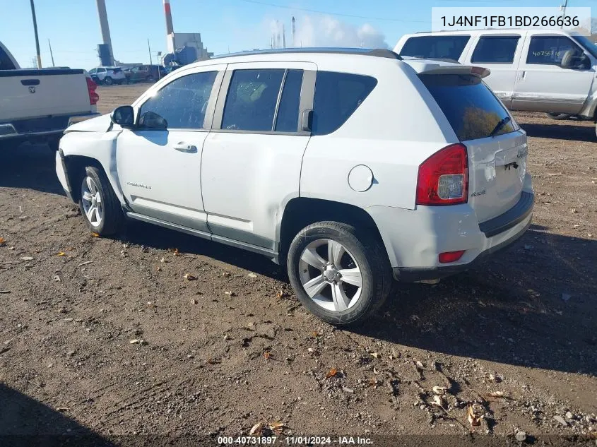 2011 Jeep Compass VIN: 1J4NF1FB1BD266636 Lot: 40731897