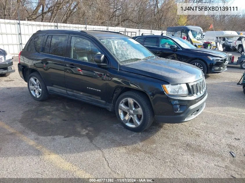 2011 Jeep Compass Limited VIN: 1J4NT5FBXBD139111 Lot: 40771392