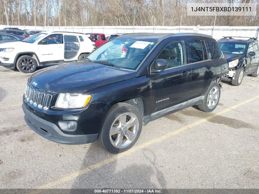 2011 Jeep Compass Limited VIN: 1J4NT5FBXBD139111 Lot: 40771392