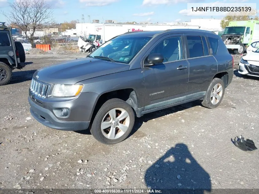 2011 Jeep Compass Sport VIN: 1J4NF1FB8BD235139 Lot: 40815630