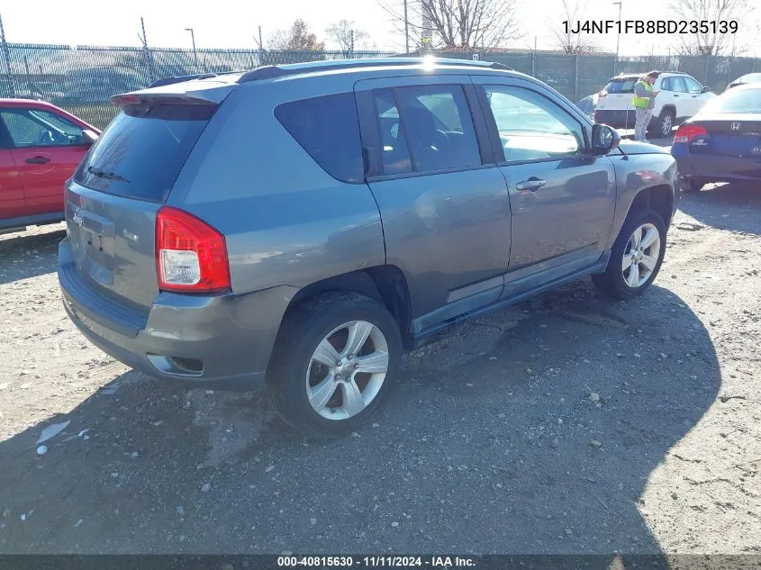 2011 Jeep Compass Sport VIN: 1J4NF1FB8BD235139 Lot: 40815630