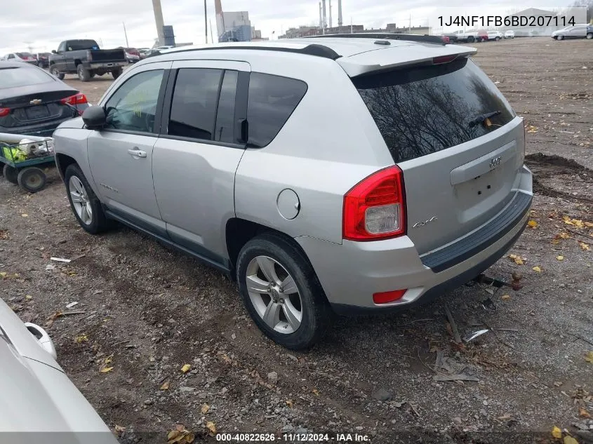 1J4NF1FB6BD207114 2011 Jeep Compass Sport