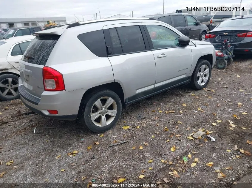 1J4NF1FB6BD207114 2011 Jeep Compass Sport