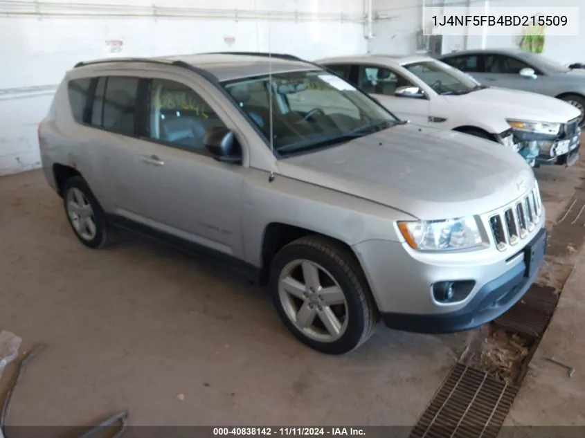 2011 Jeep Compass Limited VIN: 1J4NF5FB4BD215509 Lot: 40838142