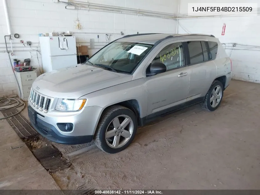 2011 Jeep Compass Limited VIN: 1J4NF5FB4BD215509 Lot: 40838142