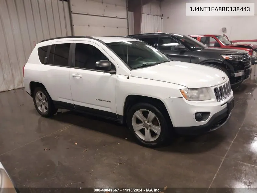 1J4NT1FA8BD138443 2011 Jeep Compass