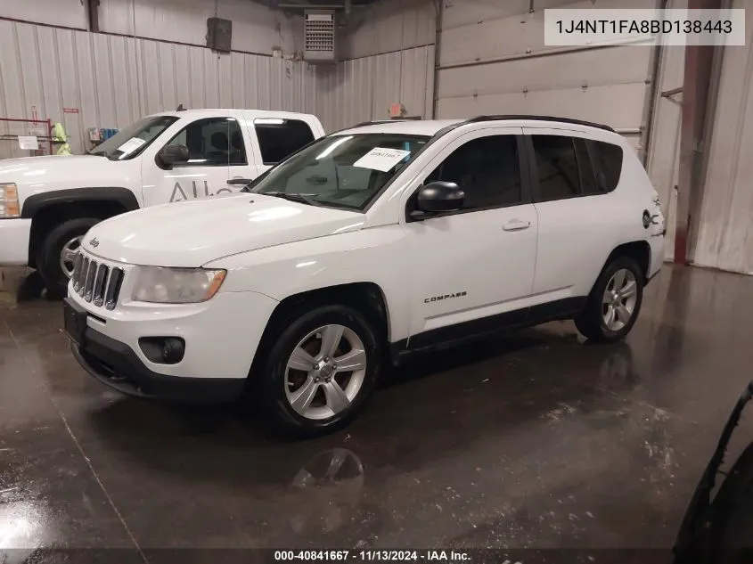 1J4NT1FA8BD138443 2011 Jeep Compass