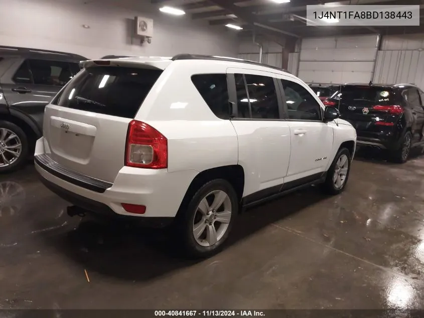 1J4NT1FA8BD138443 2011 Jeep Compass