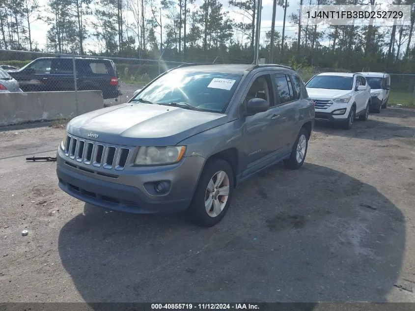 2011 Jeep Compass VIN: 1J4NT1FB3BD252729 Lot: 40855719