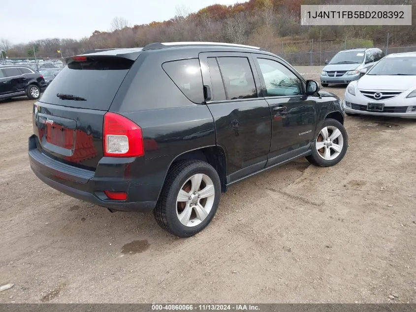 1J4NT1FB5BD208392 2011 Jeep Compass