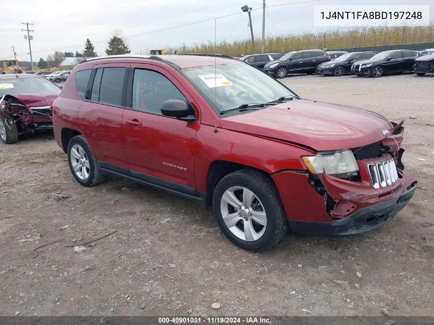 2011 Jeep Compass VIN: 1J4NT1FA8BD197248 Lot: 40901031