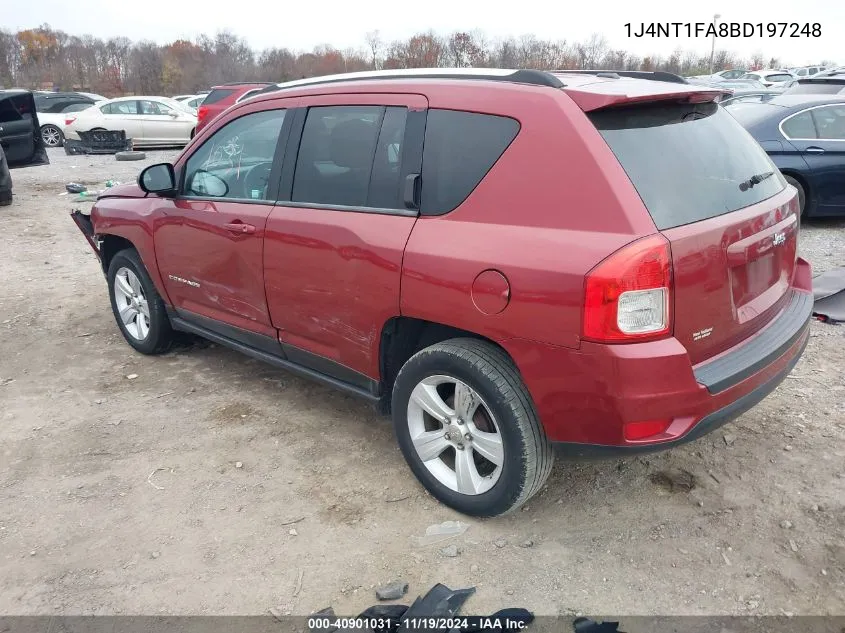 2011 Jeep Compass VIN: 1J4NT1FA8BD197248 Lot: 40901031