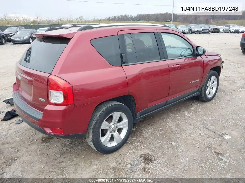 2011 Jeep Compass VIN: 1J4NT1FA8BD197248 Lot: 40901031