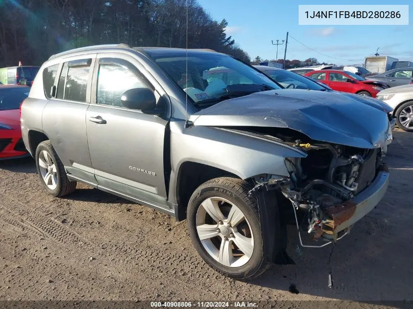 2011 Jeep Compass VIN: 1J4NF1FB4BD280286 Lot: 40908806