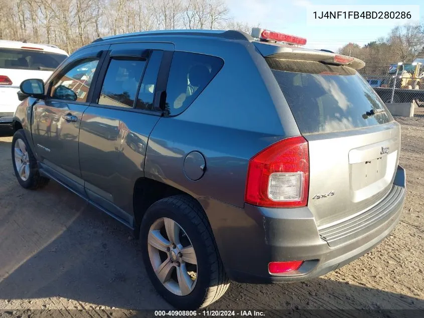 2011 Jeep Compass VIN: 1J4NF1FB4BD280286 Lot: 40908806