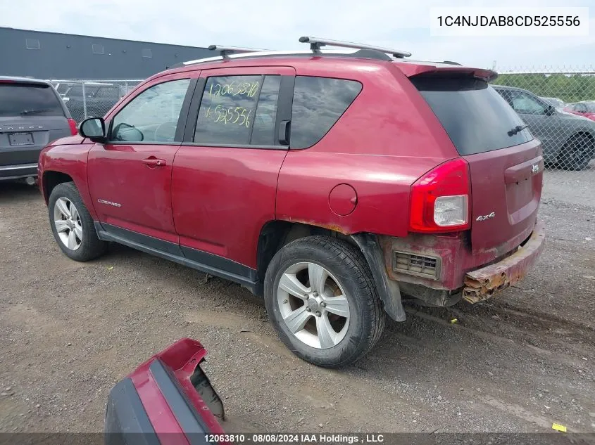 2012 Jeep Compass VIN: 1C4NJDAB8CD525556 Lot: 12063810