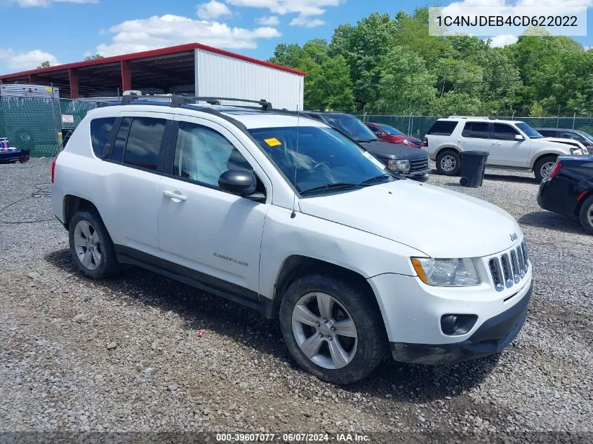 2012 Jeep Compass Latitude VIN: 1C4NJDEB4CD622022 Lot: 39607077