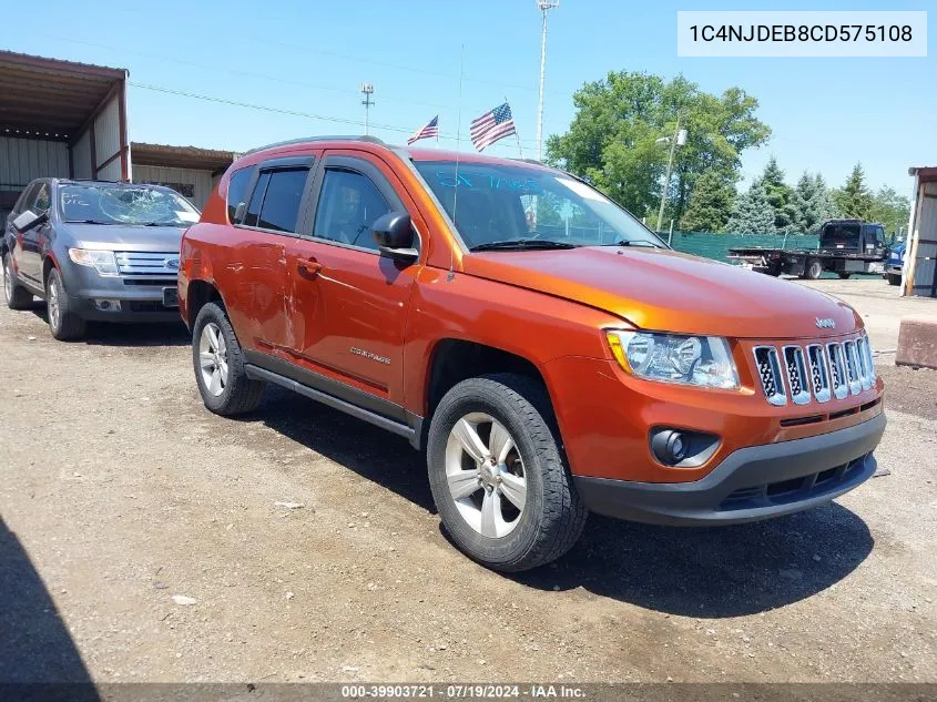 1C4NJDEB8CD575108 2012 Jeep Compass Latitude