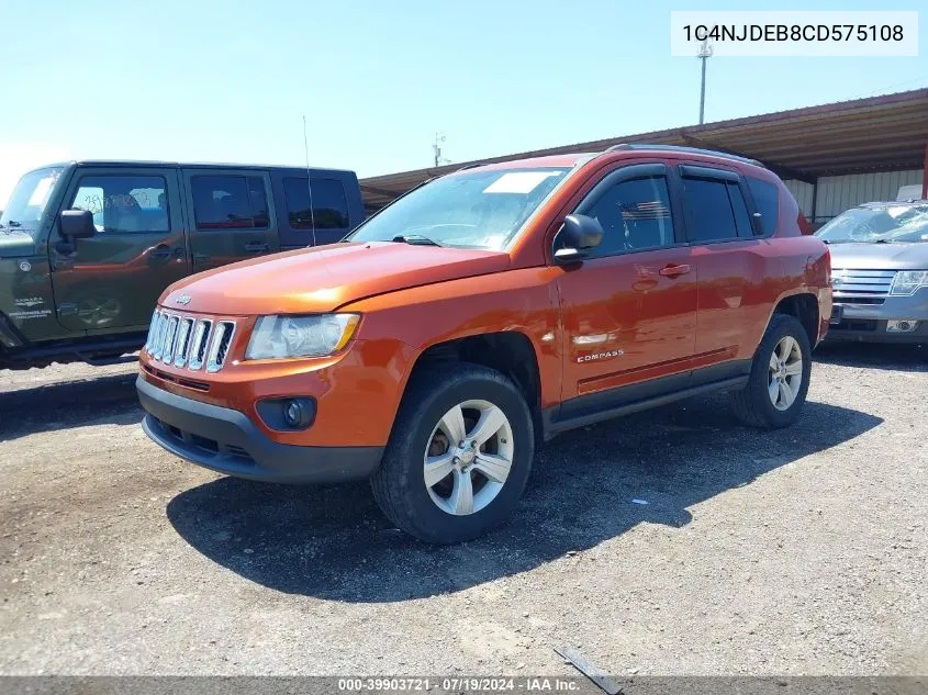 1C4NJDEB8CD575108 2012 Jeep Compass Latitude