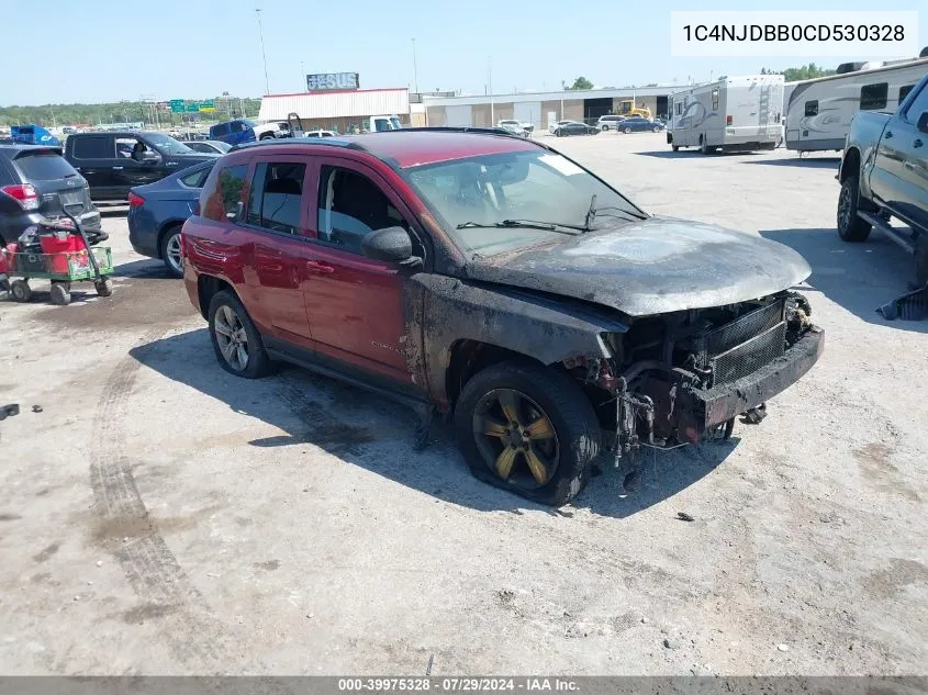 2012 Jeep Compass Sport VIN: 1C4NJDBB0CD530328 Lot: 39975328