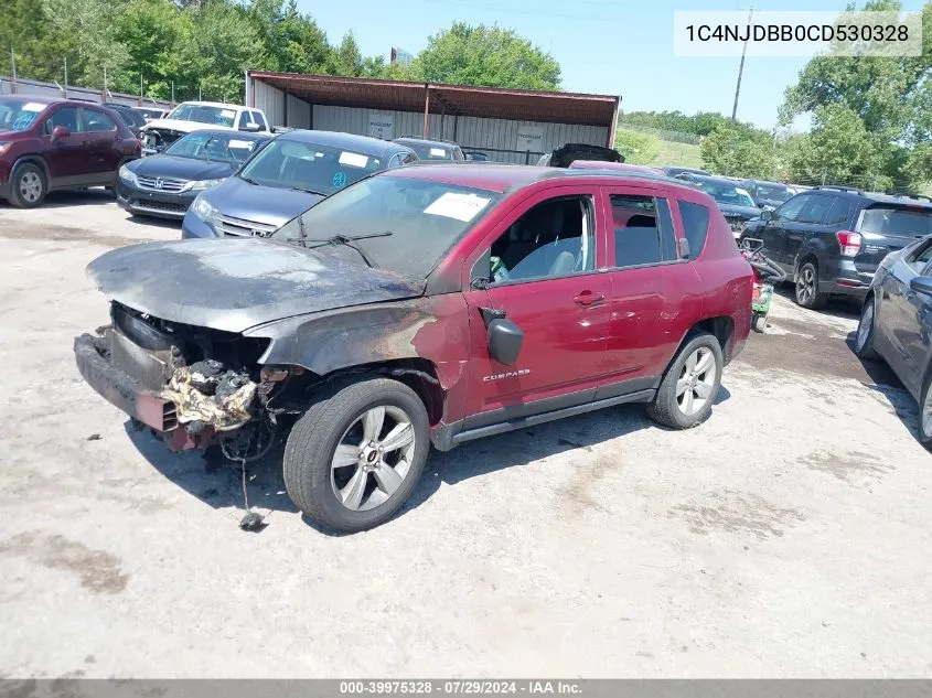 2012 Jeep Compass Sport VIN: 1C4NJDBB0CD530328 Lot: 39975328