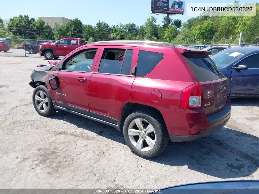 2012 Jeep Compass Sport VIN: 1C4NJDBB0CD530328 Lot: 39975328