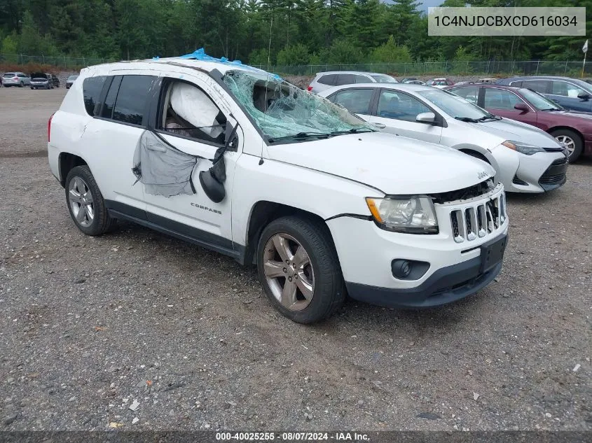 2012 Jeep Compass Limited VIN: 1C4NJDCBXCD616034 Lot: 40025255