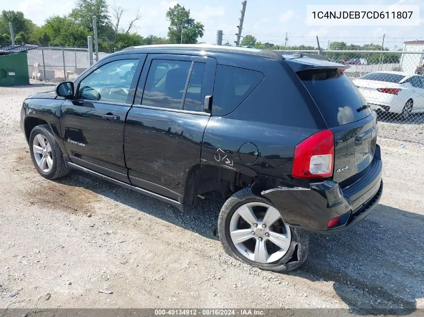 1C4NJDEB7CD611807 2012 Jeep Compass Latitude