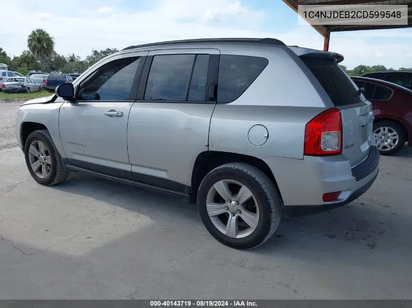 2012 Jeep Compass Latitude VIN: 1C4NJDEB2CD599548 Lot: 40143719